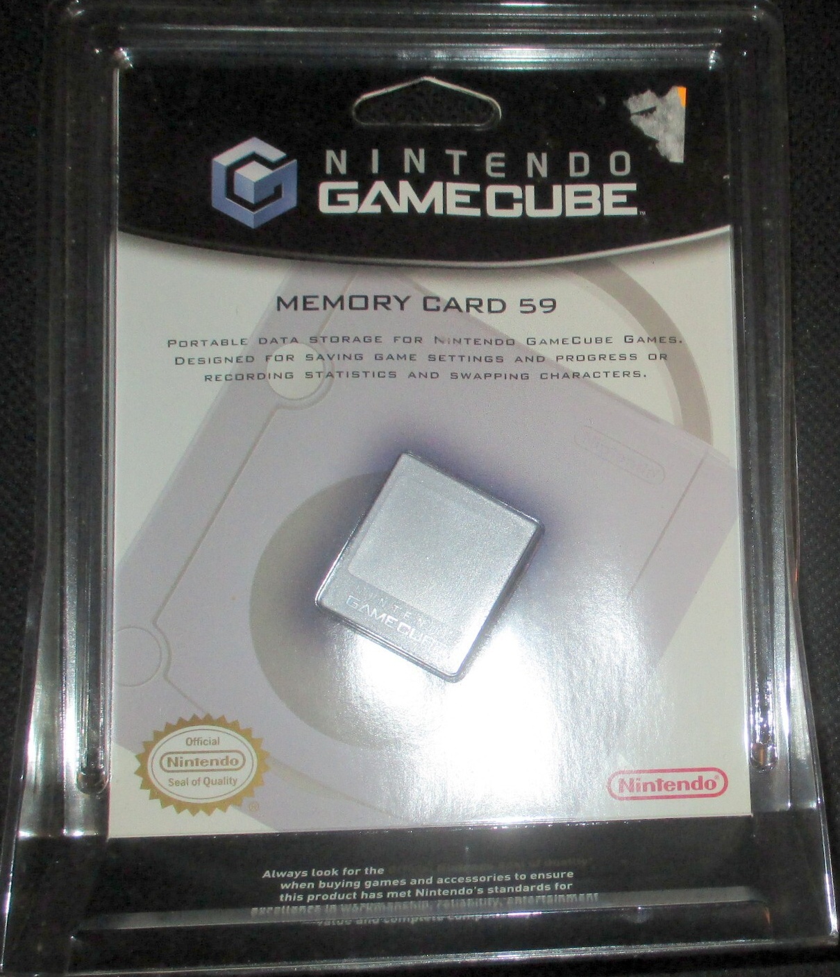 59 Block Memory Card box art for Gamecube