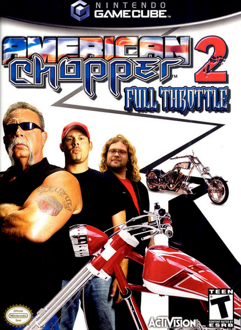 American Chopper 2 Full Throttle box art for Gamecube