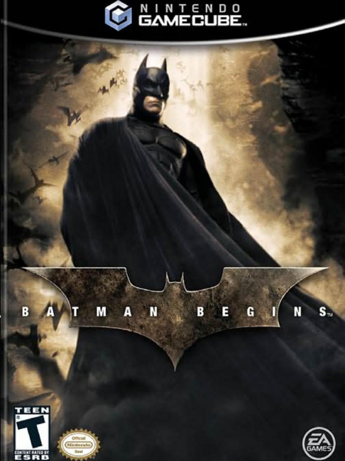 Batman Begins box art for Gamecube