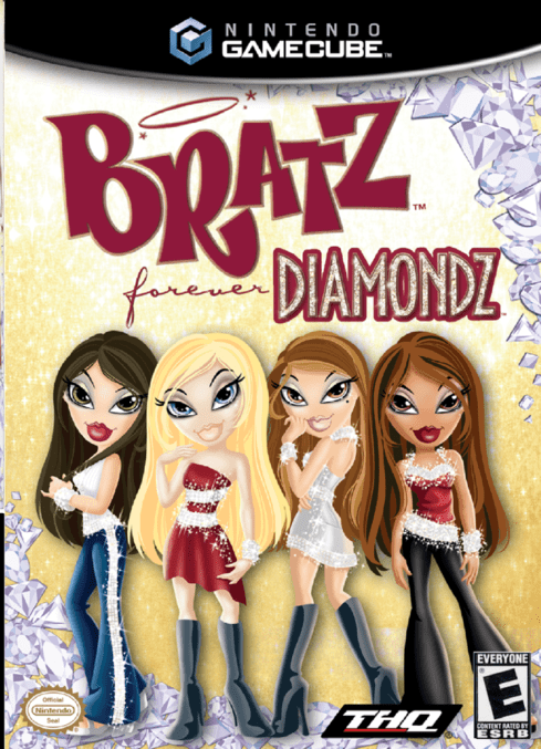 Bratz Forever Diamondz box art for Gamecube