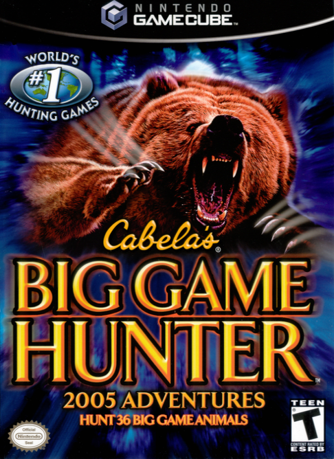 Cabela's Big Game Hunter 2005 Adventures box art for Gamecube
