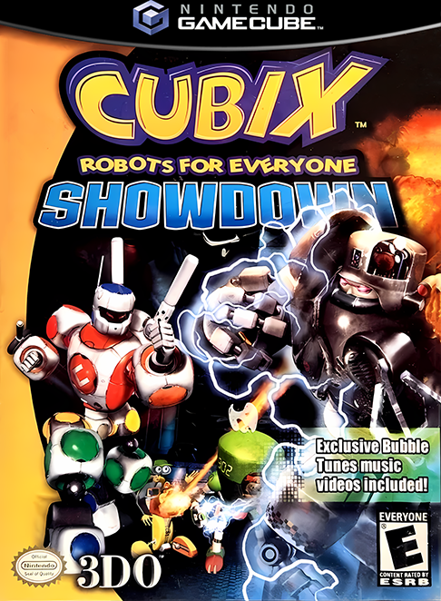 Cubix Robots For Everyone Showdown box art for Gamecube