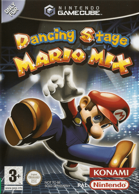 Dancing Stage Mario Mix box art for Gamecube