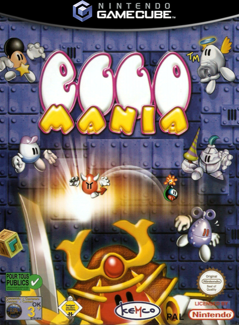 Eggo Mania box art for Gamecube