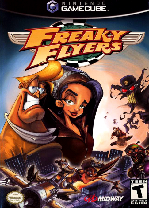Freaky Flyers box art for Gamecube