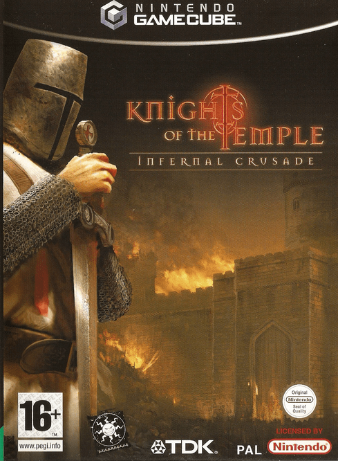 Knights of the Temple: Infernal Crusade box art for Gamecube