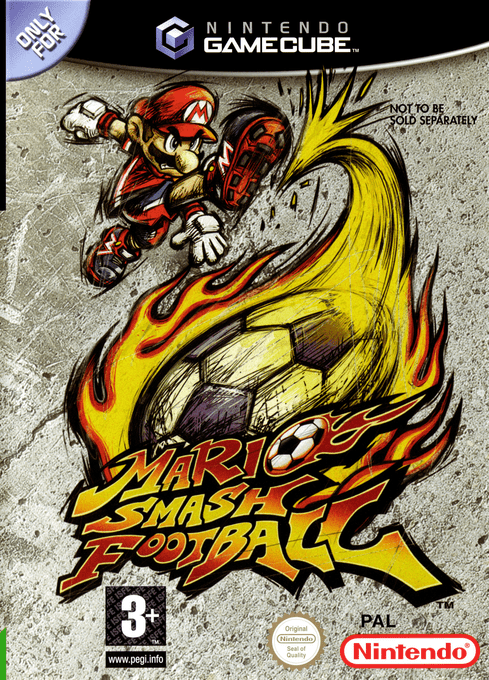 Mario Smash Football box art for Gamecube
