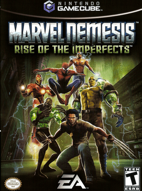 Marvel Nemesis Rise of the Imperfects box art for Gamecube