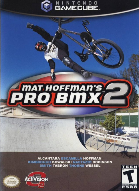 Mat Hoffman's Pro BMX 2 box art for Gamecube