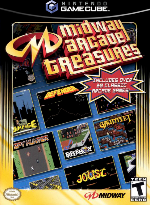 Midway Arcade Treasures box art for Gamecube