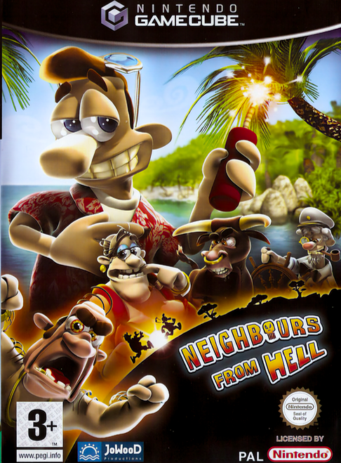 Neighbours from Hell box art for Gamecube