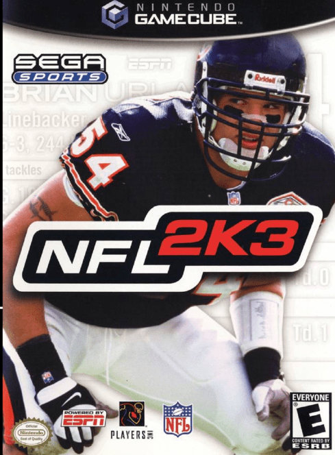 NFL 2K3 box art for Gamecube