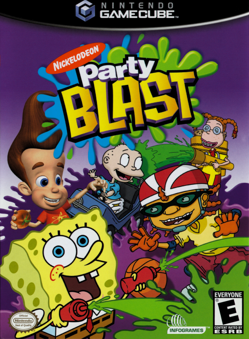 Nickelodeon Party Blast box art for Gamecube