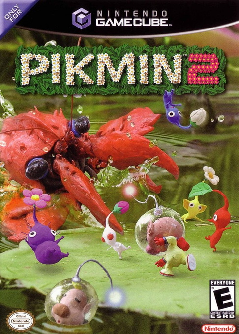 Pikmin 2 [Player's Choice] box art for Gamecube