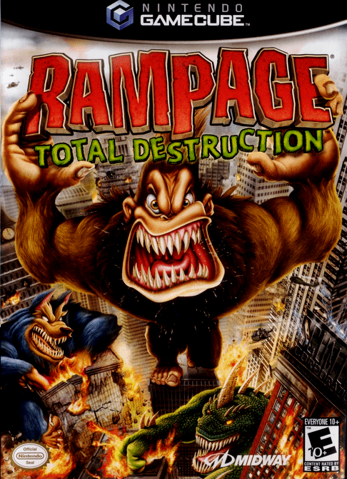 Rampage Total Destruction box art for Gamecube