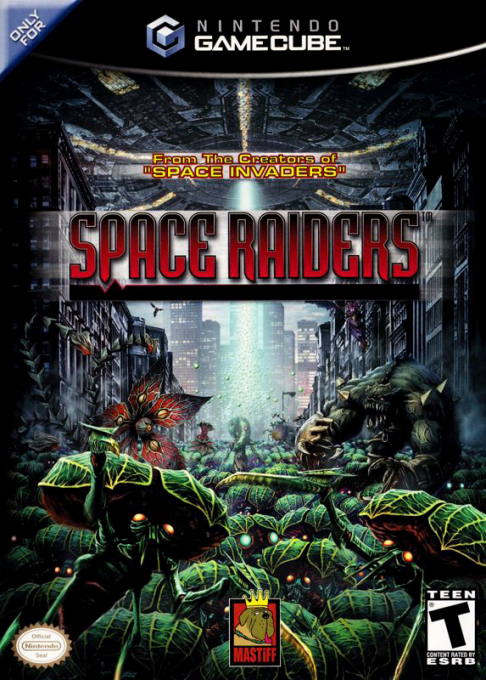 Space Raiders box art for Gamecube