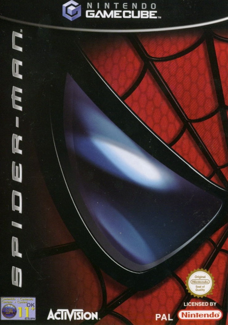 Spiderman box art for Gamecube