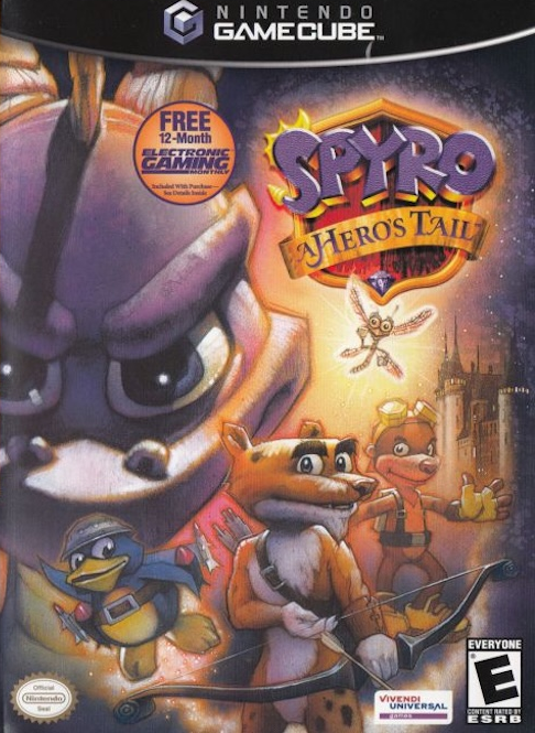 Spyro A Hero's Tail [Player's Choice] box art for Gamecube