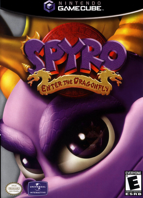 Spyro Enter the Dragonfly box art for Gamecube