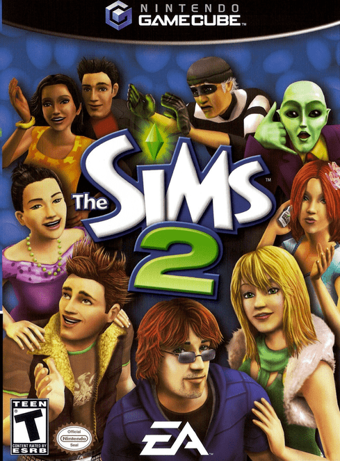The Sims 2 box art for Gamecube