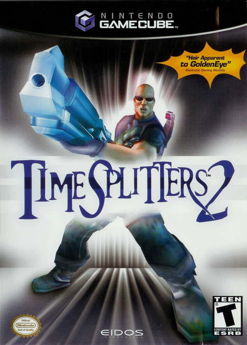 Time Splitters 2 box art for Gamecube