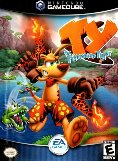 Ty the Tasmanian Tiger box art for Gamecube