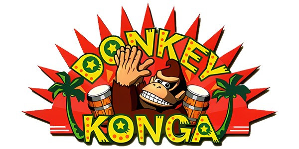 Donkey Konga logo for Gamecube