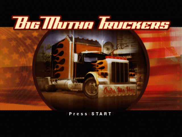 Big Mutha Truckers title screen for Gamecube