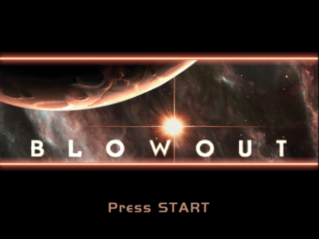 Blowout title screen for Gamecube