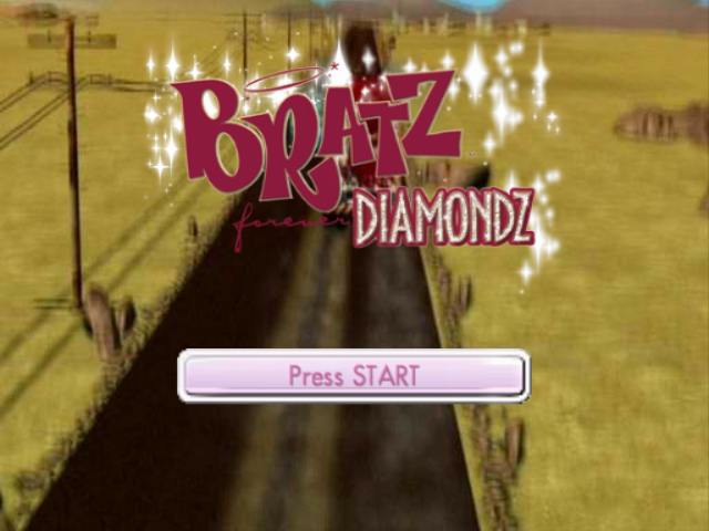 Bratz Forever Diamondz title screen for Gamecube