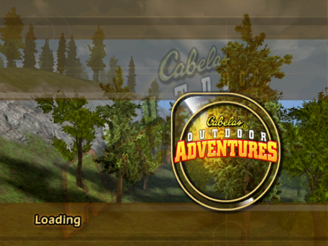 Cabela's Outdoor Adventures title screen for Gamecube