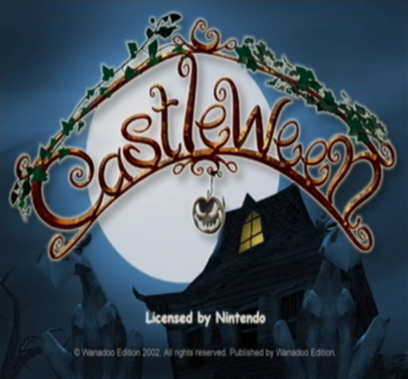 Castleween title screen for Gamecube