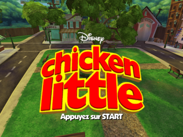 Chicken Little title screen for Gamecube