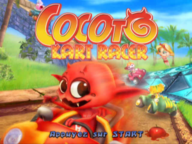 Cocoto Kart Racer title screen for Gamecube