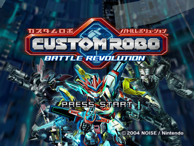 Custom Robo title screen for Gamecube