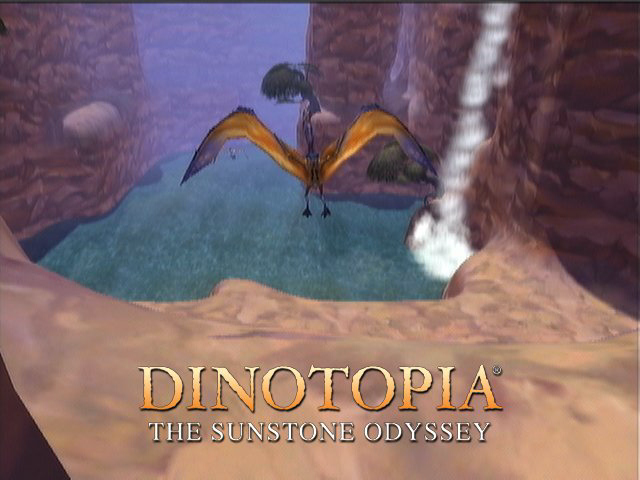 Dinotopia The Sunstone Odyssey title screen for Gamecube
