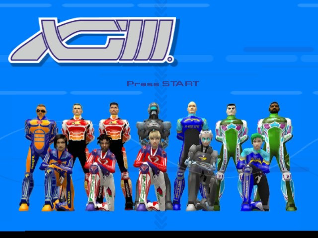 Extreme-G 3 title screen for Gamecube
