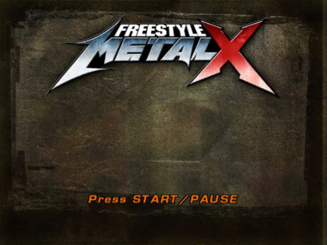 Freestyle Metal X title screen for Gamecube
