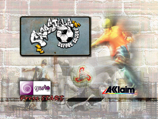 Freestyle Street Soccer title screen for Gamecube