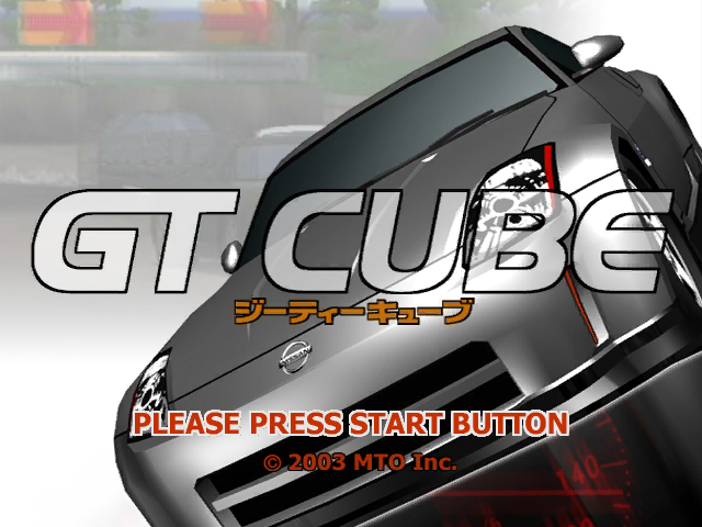 GT Cube title screen for Gamecube
