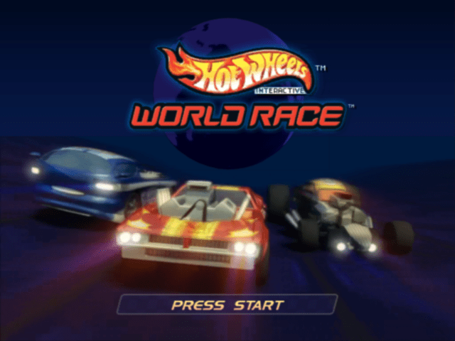 Hot Wheels World Race title screen for Gamecube