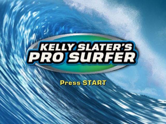 Kelly Slater's Pro Surfer title screen for Gamecube