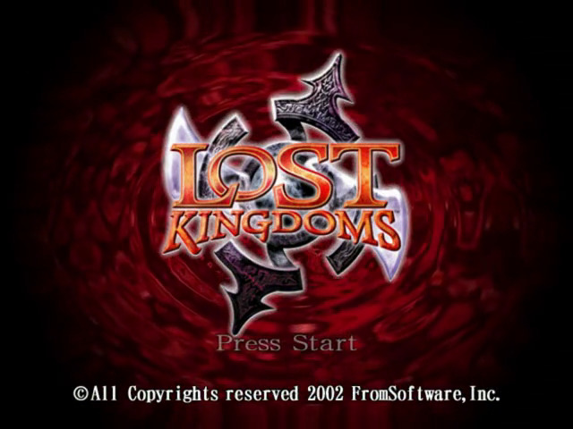 Lost Kingdoms title screen for Gamecube