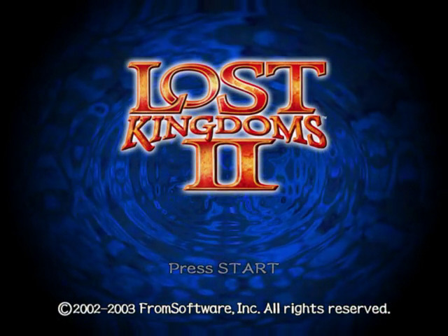 Lost Kingdoms II title screen for Gamecube