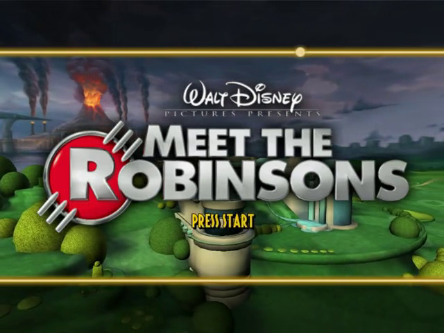 Meet the Robinsons title screen for Gamecube