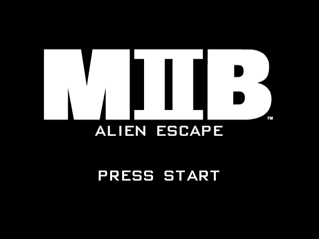 Men In Black II Alien Escape title screen for Gamecube