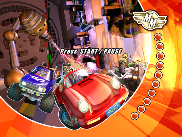 Micro Machines title screen for Gamecube