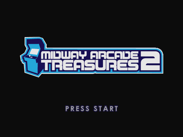 Midway Arcade Treasures 2 title screen for Gamecube