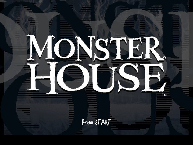 Monster House title screen for Gamecube