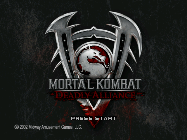 Mortal Kombat Deadly Alliance [Player's Choice] title screen for Gamecube